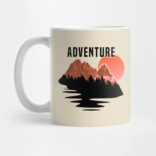 Adventure Montains Scene -  Camping Mug